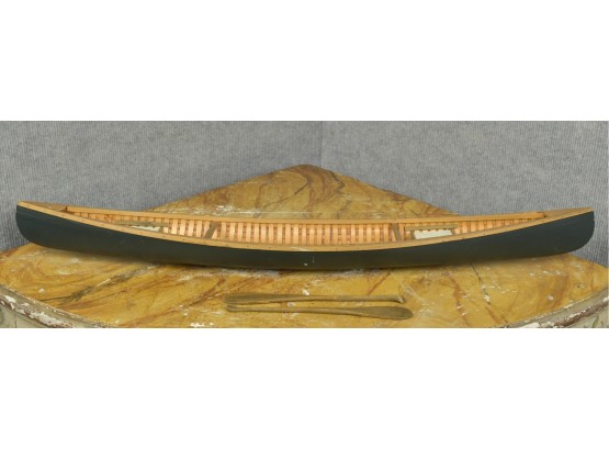 Miniature Handmade Wooden Canoe (CTF10)
