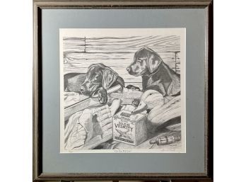 Limited Edition James Desclos Print, Hunting Dogs (CTF10)