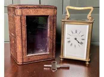 Couaillet Freres Brass Carriage Clock In Case (CTF20)