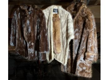 Vintage Fur Coats And Stoles, 4pcs.  (CTF20)