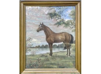 Vintage Pastel Horse Portrait (CTF10)