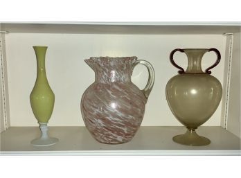 Antique Art Glass, 3pcs (CTF10)