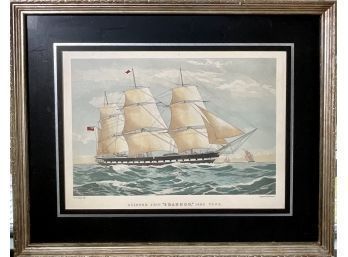 Hand Colored Engraving, The Clipper Ship Shannon (CTF20)