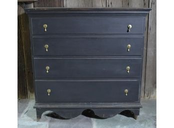 18th C. Queen Anne Painted Blanket Chest (CTF30)