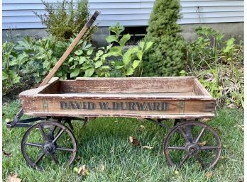 Antique Painted Wooden Childs Wagon (CTF10)