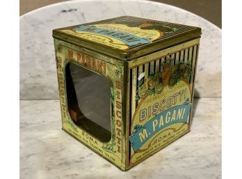 Vintage M. Pagani Biscotti Tin (CTF10)