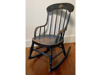 Antique Painted Child's Rocking Chair (CTF10)