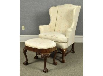 Southwood Wingback Chair With Ottoman (CTF20)