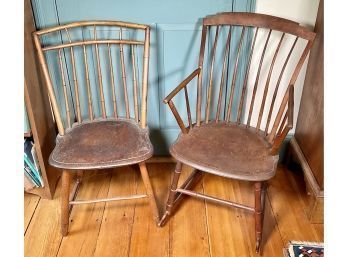 Two Antique Windsor Chairs (CTF10)