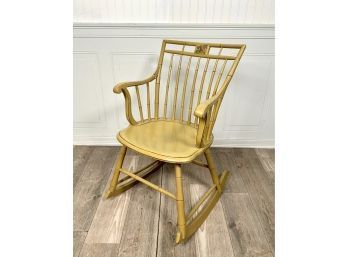 Antique Painted Windsor Rocking Chair (CTF10)