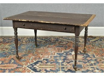 19th C. Single Drawer Country Tavern Table (CTF20)