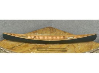 Miniature Handmade Wooden Canoe (CTF10)