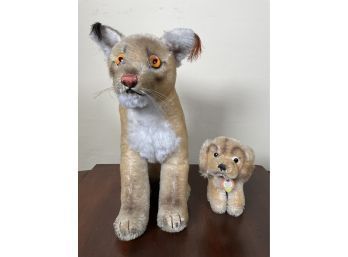 Steiff Stuffed Dog And Lynx (CTF10)
