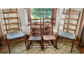 Shaker Style Chairs And Rockers, 4pcs.  (CTF20)