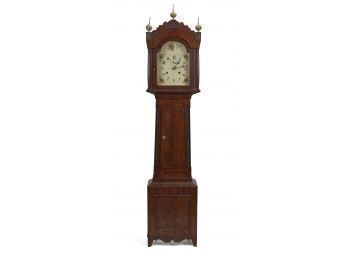 19th C. Grain Painted Grandfather Clock (CTF30)