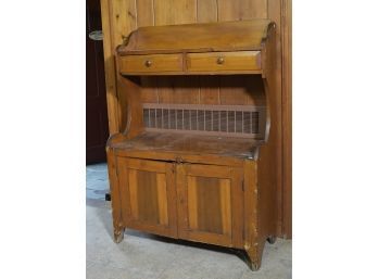 19th C. Country Pine Dry Sink (CTF20)