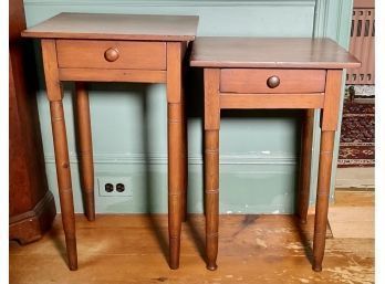 Two 19th C. Country Pine Stands (CTF10)