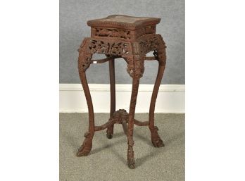 Antique Asian Rosewood Plant Stand (CTF10)