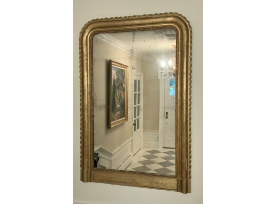 Mid 19th C. Gilt & Carved Wall Mirror