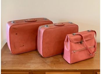 Vintage Ventura Pink Luggage