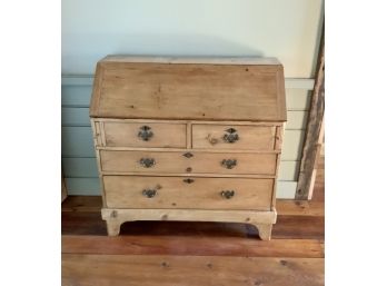 Antique Irish Pine Slant Top Desk