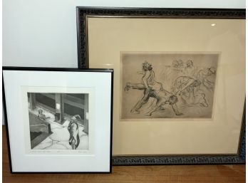Blampied Etching & Artists Proof