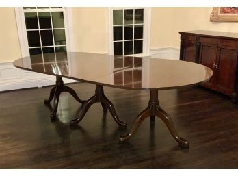 Kittinger Triple Pedestal Dining Table, Original Cost $11,260