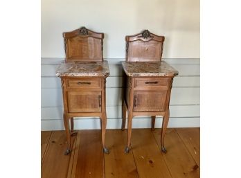 French Style Marble Top Stands