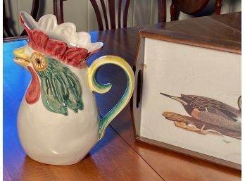 Rooster Pitcher And Duck Design Tray (CTF10)