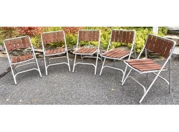 Five Aluminum Folding Chairs (CTF20)