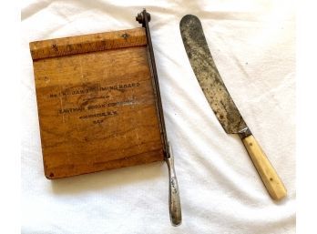 Kodak Trimming Board, Bone Handled Knife (CTF10)
