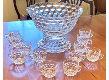 Clear Glass Punch Bowl Set (CTF20)
