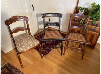 Three Antique Side Chairs (CTF20)