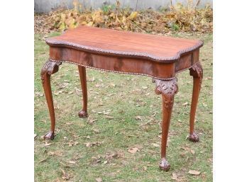 Unique Centennial Carved Mahogany Dining Table/console Table (CTF50)