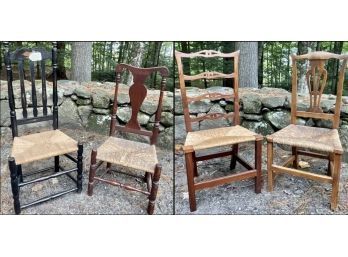Four 18th C. Side Chairs (CTF20)