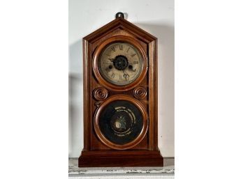 19th C. Ingraham Rosewood Mantle Clock (CTF10)