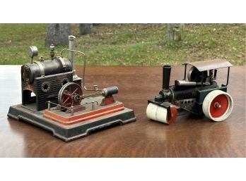 Two Vintage Pressed Steel Steam Toys (CTF10)