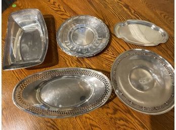 Five Sterling Serving Trays, 32 Oz T  (CTF10)