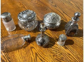 Antique Sterling Overlay Lot (CTF10)