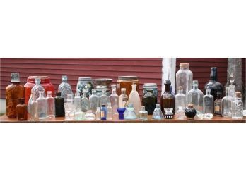 48 Antique/vintage Bottles And Related (CTF20)
