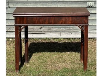 18th C. Chippendale Mahogany Games Table (CTF10)