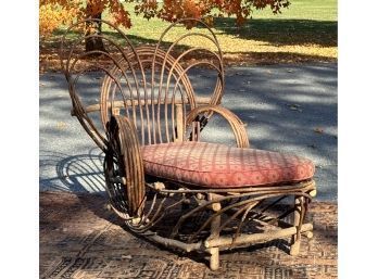Vintage Adirondack Rustic Chaise Lounge (CTF20)