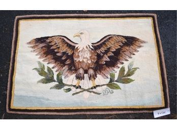 Vintage Hooked Rug, Eagle(CTF10)