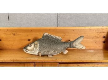 Vintage Painted Tin Fish Trade Sign (CTF10)