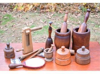 Country Primitive Woodenware, 15pcs.  (CTF10)
