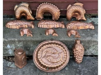 Vintage Fish Related Copper Items (CTF10)