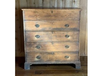 18th C. New England Pine Blanket Chest (CTF30)