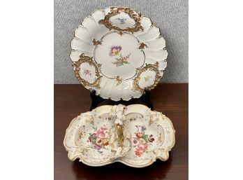 Meissen And KPM Porcelain Serving Dish And Charger (CTF20)