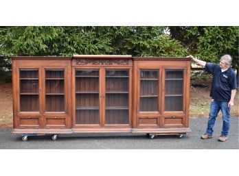 Exceptional Antique Mahogany Bookcase (CTF150)