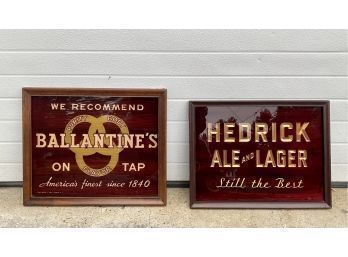 Vintage Hendrick And Ballantines Advertising Signs (CTF10)